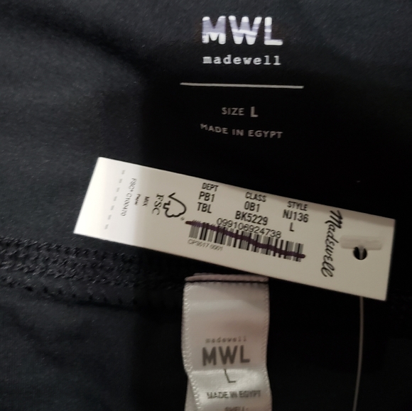 Madewell Flex-Side Slit Skirt NJ136 size Large NWT - Picture 6 of 9